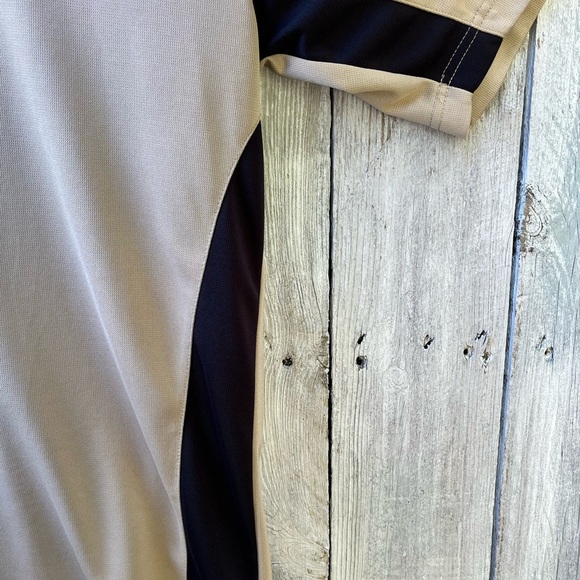 Men’s Grand Slam Performance Golf Polo Size Large Tan with Black Shirt - Picture 9 of 9